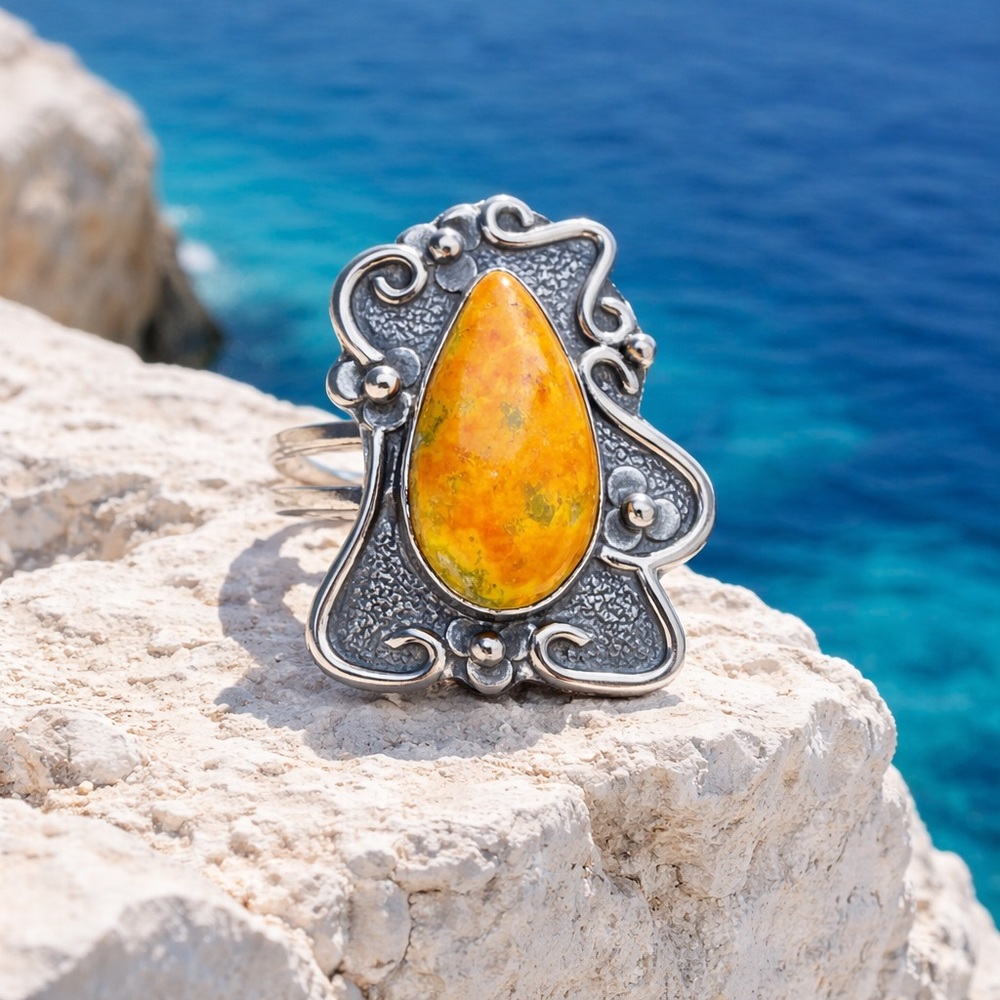 Bumblebee Jasper Ring - Picture 12 of 14